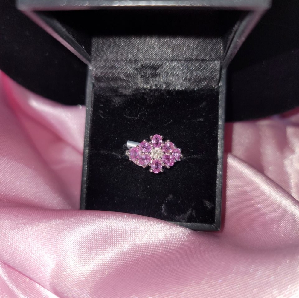Pink Sapphire Ring Brand New